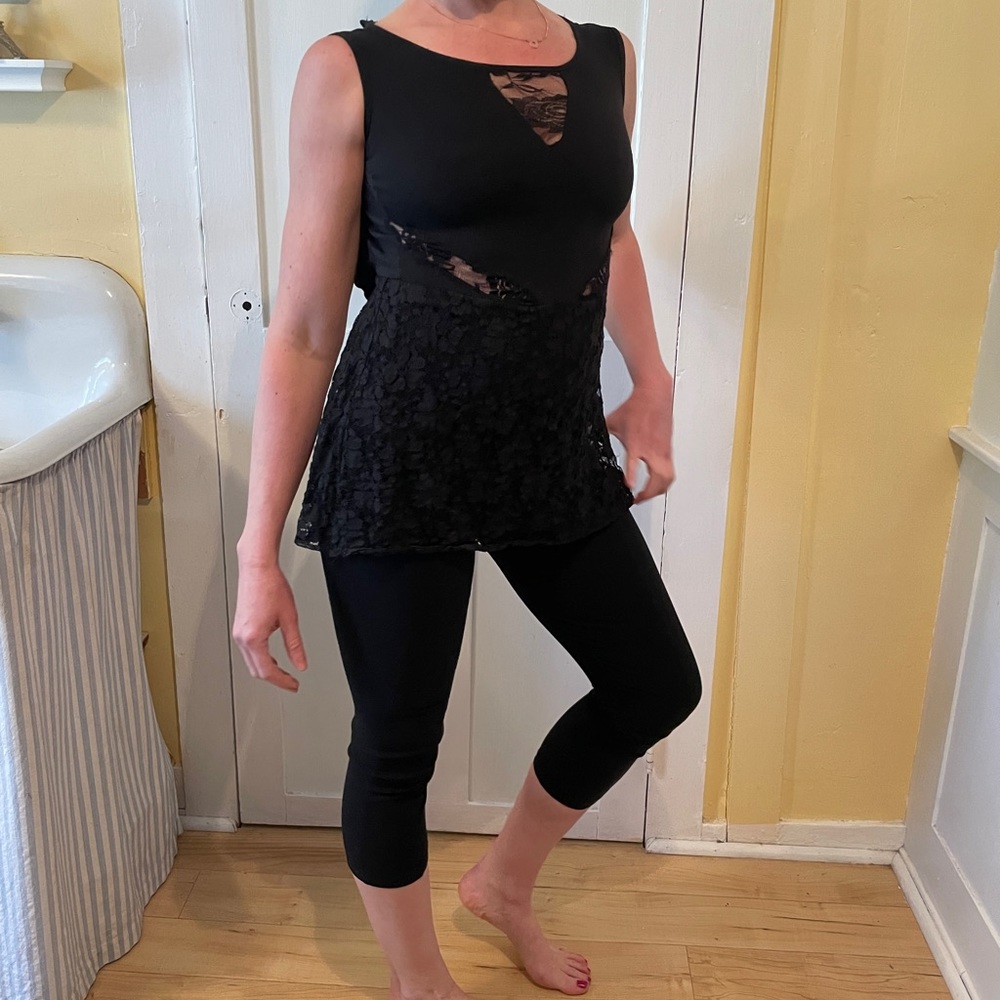 Adorable lace cutout cropped jumpsuit